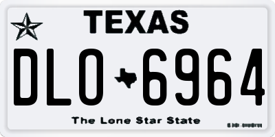 TX license plate DLO6964