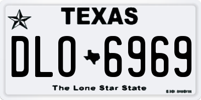 TX license plate DLO6969