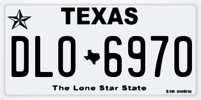 TX license plate DLO6970