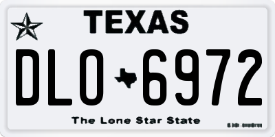 TX license plate DLO6972