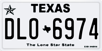 TX license plate DLO6974