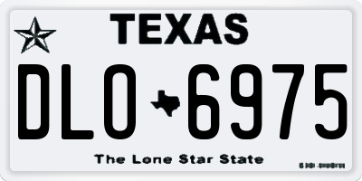 TX license plate DLO6975