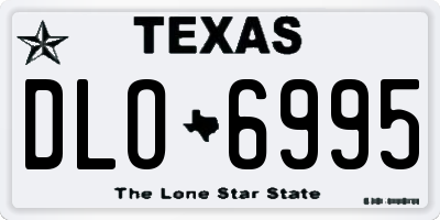 TX license plate DLO6995