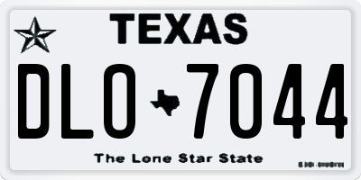 TX license plate DLO7044
