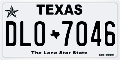 TX license plate DLO7046