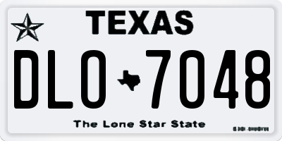 TX license plate DLO7048