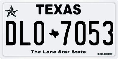 TX license plate DLO7053