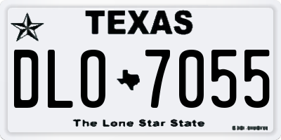 TX license plate DLO7055