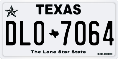 TX license plate DLO7064