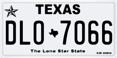 TX license plate DLO7066