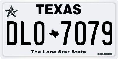 TX license plate DLO7079