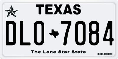 TX license plate DLO7084