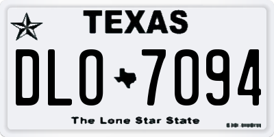 TX license plate DLO7094