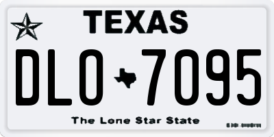 TX license plate DLO7095