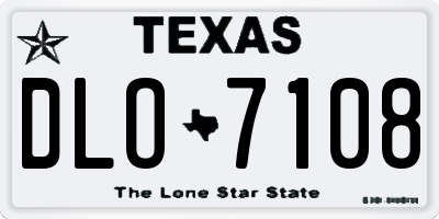 TX license plate DLO7108