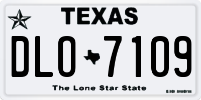 TX license plate DLO7109