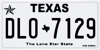TX license plate DLO7129