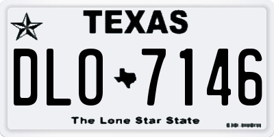 TX license plate DLO7146