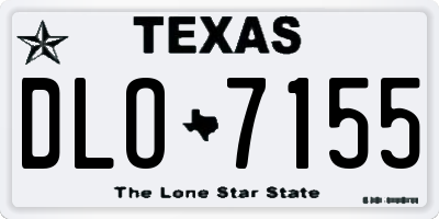 TX license plate DLO7155