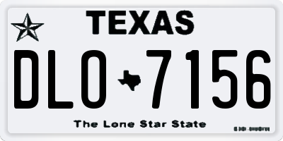 TX license plate DLO7156