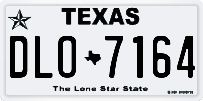 TX license plate DLO7164