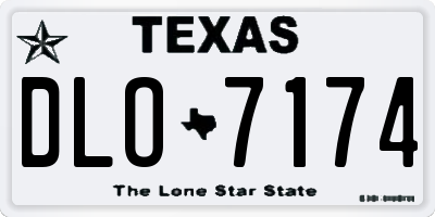 TX license plate DLO7174
