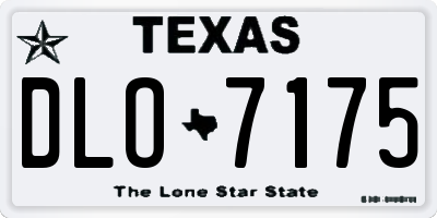 TX license plate DLO7175
