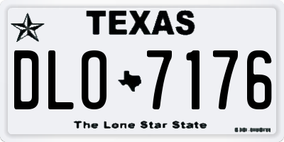 TX license plate DLO7176