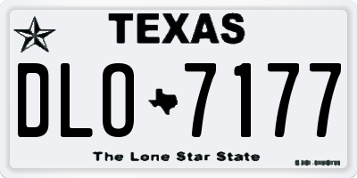 TX license plate DLO7177