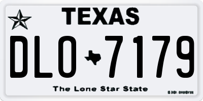 TX license plate DLO7179