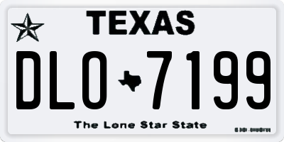 TX license plate DLO7199