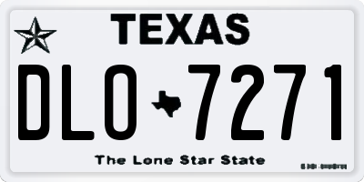 TX license plate DLO7271
