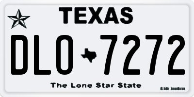 TX license plate DLO7272