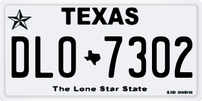 TX license plate DLO7302