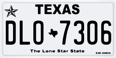 TX license plate DLO7306