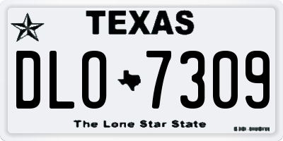 TX license plate DLO7309