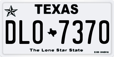 TX license plate DLO7370