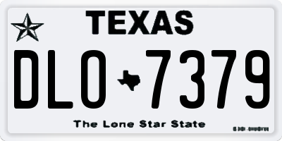 TX license plate DLO7379