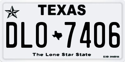 TX license plate DLO7406