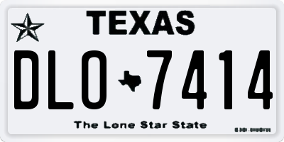 TX license plate DLO7414