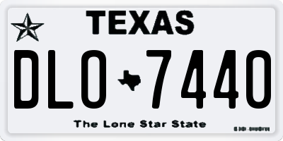 TX license plate DLO7440
