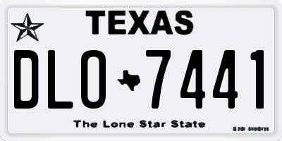 TX license plate DLO7441
