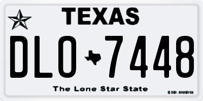 TX license plate DLO7448