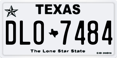 TX license plate DLO7484