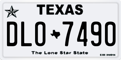 TX license plate DLO7490