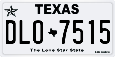 TX license plate DLO7515