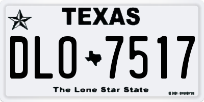 TX license plate DLO7517