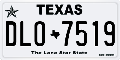 TX license plate DLO7519