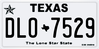 TX license plate DLO7529