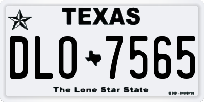 TX license plate DLO7565